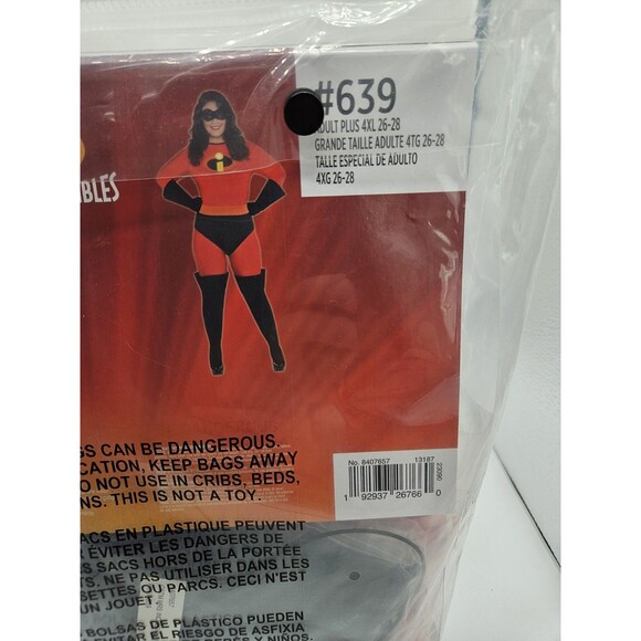 New Halloween  Cosplay Costume Adult Women 4XL  Disney Incredibles Mrs - Picture 6 of 6